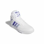 Scarpe da Tennis Casual Uomo Adidas Hoops 3.0 Mid Bianco