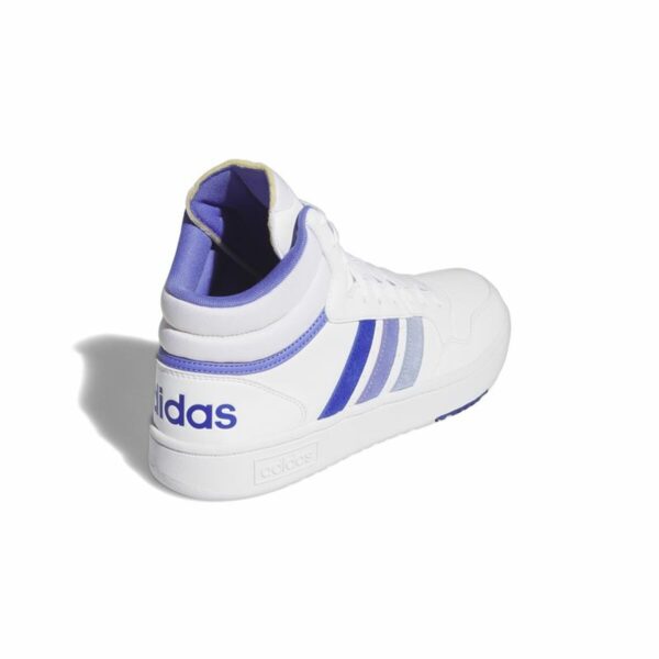 Scarpe da Tennis Casual Uomo Adidas Hoops 3.0 Mid Bianco