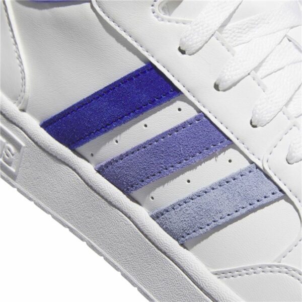 Scarpe da Tennis Casual Uomo Adidas Hoops 3.0 Mid Bianco