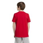 Maglia a Maniche Corte per Bambini Adidas Camo Linear 11-12 anni Rosso