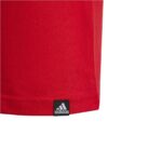 Maglia a Maniche Corte per Bambini Adidas Camo Linear 11-12 anni Rosso