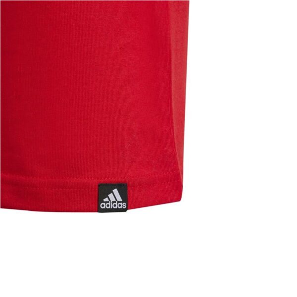 Maglia a Maniche Corte per Bambini Adidas Camo Linear 11-12 anni Rosso
