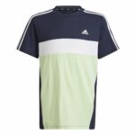 Maglia a Maniche Corte per Bambini Adidas 3 Bnadas 9-10 Anni Azzurro
