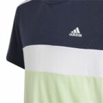 Maglia a Maniche Corte per Bambini Adidas 3 Bnadas 9-10 Anni Azzurro