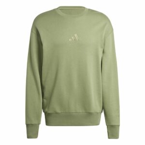 Felpa senza Cappuccio Adidas All Szn French Terry Crew Verde L