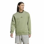 Felpa senza Cappuccio Adidas All Szn French Terry Crew Verde L