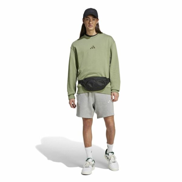Felpa senza Cappuccio Adidas All Szn French Terry Crew Verde L