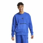 Felpa senza Cappuccio Adidas City Es e Fleece Azzurro