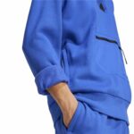 Felpa senza Cappuccio Adidas City Es e Fleece Azzurro