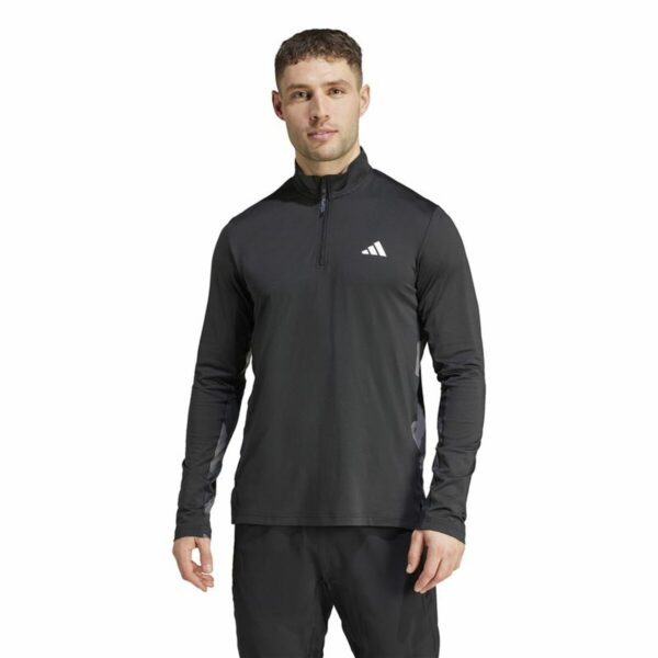 Felpa senza Cappuccio Adidas Essentials Nero