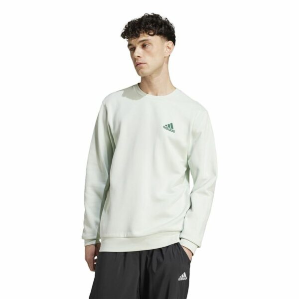Felpa senza Cappuccio Adidas Essentials Verde XXL