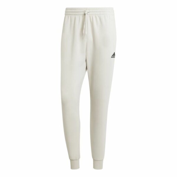 Pantalone Lungo Sportivo Adidas Essentials Fleece Regular Tapered Bianco