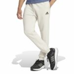 Pantalone Lungo Sportivo Adidas Essentials Fleece Regular Tapered Bianco