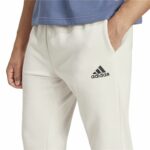 Pantalone Lungo Sportivo Adidas Essentials Fleece Regular Tapered Bianco