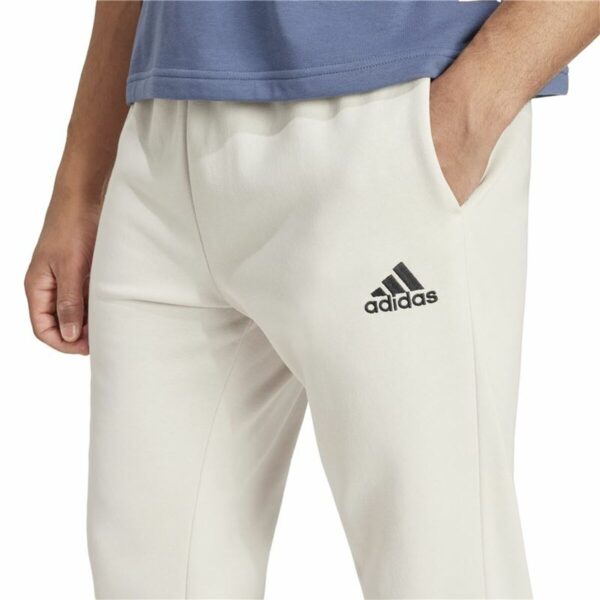 Pantalone Lungo Sportivo Adidas Essentials Fleece Regular Tapered Bianco