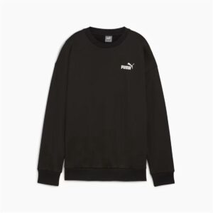 Felpa senza Cappuccio Donna Puma Essentials+ Relaxed Small Logo Crew Fl Nero