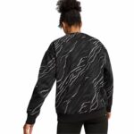 Felpa senza Cappuccio Donna Puma Essentials+ Animal Aop Crew Fl Mujer Nero
