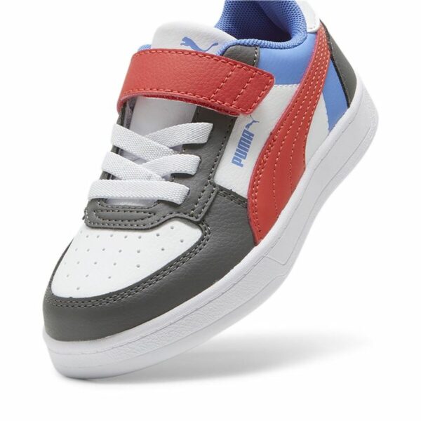 Scarpe da Tennis Casual Bambino Puma Caven 2.0 Block Cool Bianco Grigio