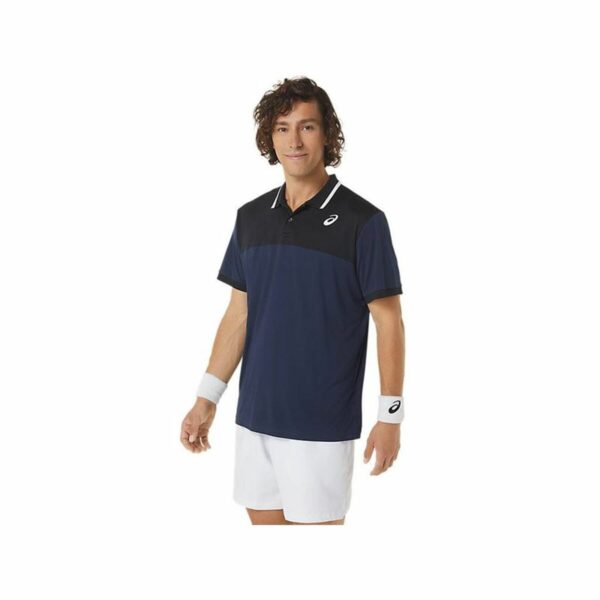 Polo a Maniche Corte Uomo Asics Court Blu Marino