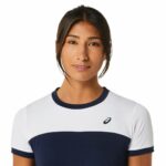 Maglia Sportiva a Maniche Corte Asics Court Blu Marino Tennis