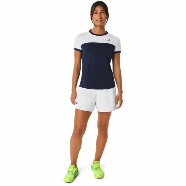Maglia Sportiva a Maniche Corte Asics Court Blu Marino Tennis