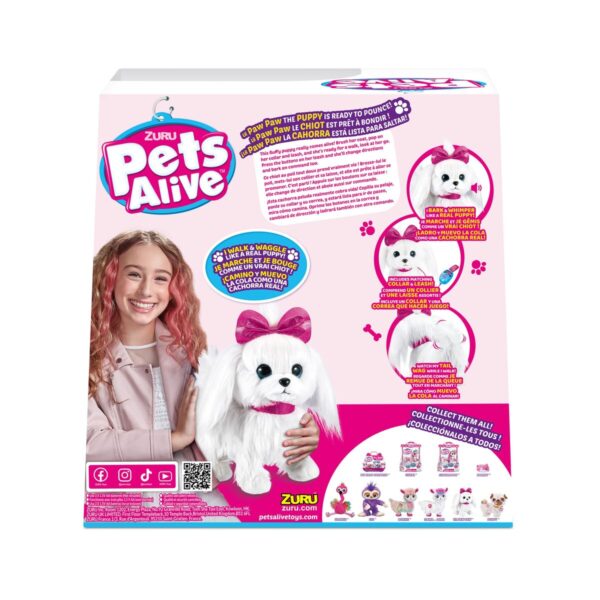 Cane Interattivo Lil Paw Paw Puppy Pets Alive 30 x 18 x 30 cm