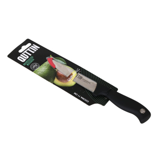 Coltello da Cucina Quttin Dynamic Nero Argentato 11 cm (24 Unità)