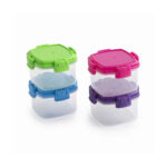 Set di scatole porta pranzo Privilege 65 ml Mini 4 Pezzi (24 Unità)