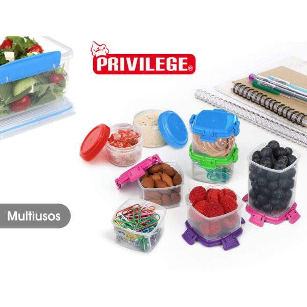 Set di scatole porta pranzo Privilege 65 ml Mini 4 Pezzi (24 Unità)