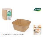 Set di Stampi da Pasticceria Algon Carta 6,5 x 6,5 x 3,5 cm 25 Pezzi (36 Unità)