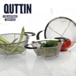 Scolapasta Quttin Acciaio 22,5 x 7,5 cm (12 Unità)