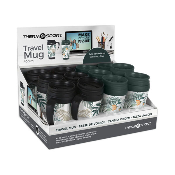 Tazza Thermos con Coperchio ThermoSport 400 ml 0,4 l (12 Unità)