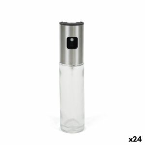 Oliera La Mediterránea Luxe Trasparente Argentato Vetro 100 ml (24 Unità)
