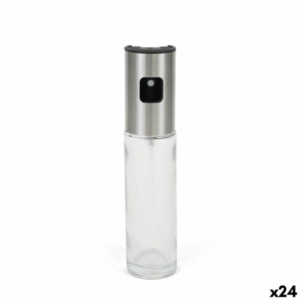 Oliera La Mediterránea Luxe Trasparente Argentato Vetro 100 ml (24 Unità)