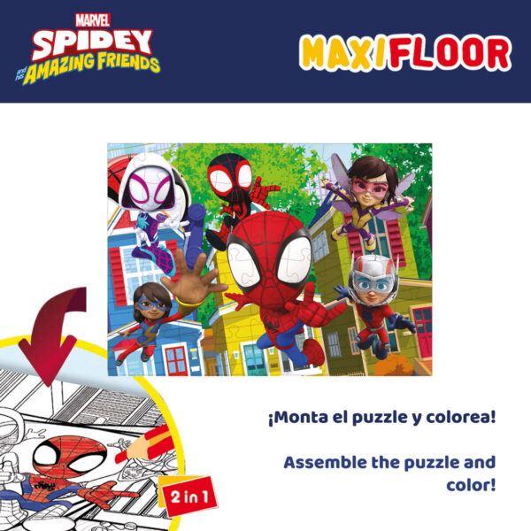 Set di 4 Puzzle Spidey 35 x 1,5 x 25 cm 48 Pezzi (6 Unità)
