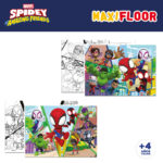 Set di 4 Puzzle Spidey 35 x 1,5 x 25 cm 48 Pezzi (6 Unità)