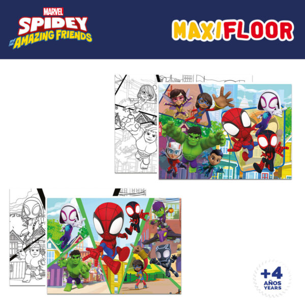Set di 4 Puzzle Spidey 35 x 1,5 x 25 cm 48 Pezzi (6 Unità)