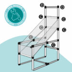 Cestello da Basket Colorbaby 41 x 120 x 80 cm (2 Unità)