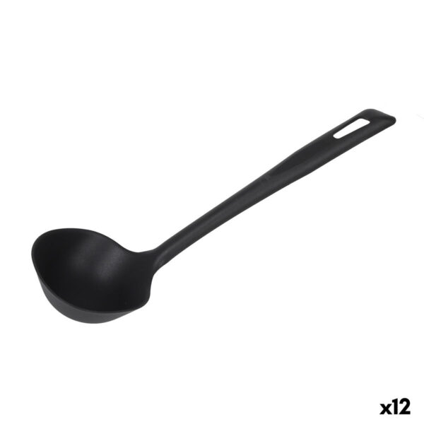 Mestolo Quttin Quttin Nero 33 x 10 x 8 cm (12 Unità)