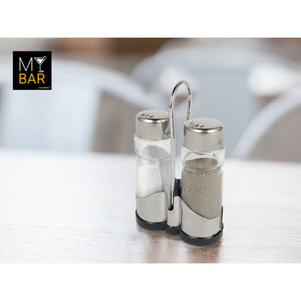 Portasale con Coperchio My Bar Metallo 47 ml 2 Pezzi (24 Unità)