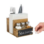 Contenitore per Sistemare Multiuso My Bar Legno 14,5 x 18 x 12 cm (6 Unità)