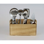 Contenitore per Utensili da Cucina My Bar Legno 30 x 11,2 x 17 cm (6 Unità)