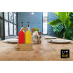 Portaspezie in Bambù My Bar Bambù 15 x 15 x 22 cm (12 Unità)