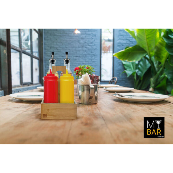 Portaspezie in Bambù My Bar Bambù 15 x 15 x 22 cm (12 Unità)