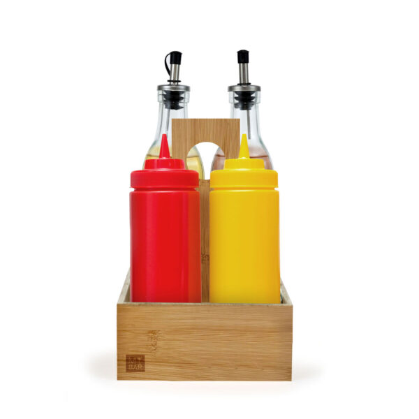 Portaspezie in Bambù My Bar Bambù 15 x 15 x 22 cm (12 Unità)