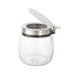 Portazucchero La Mediterránea Trasparente Argentato Vetro Acciaio 0,25 L 7 x 8,7 cm (24 Unità)