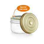 Vaso Le Parfait Wiss Trasparente Dorato 200 ml Ermetico (6 Unità)