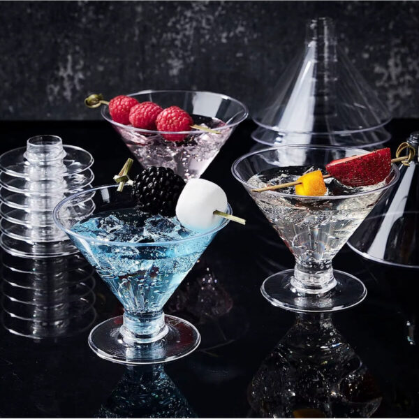 Set di calici riutilizzabili Algon Trasparente 9,5 x 7,2 cm 8 Pezzi (24 Unità)