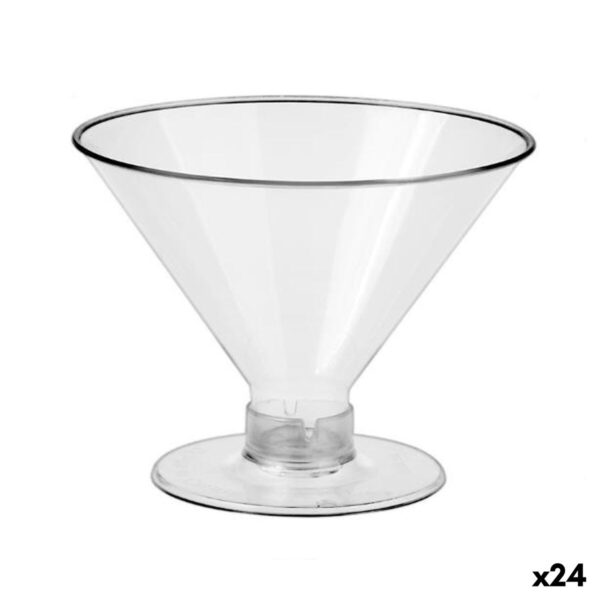 Set di calici riutilizzabili Algon Trasparente 9,5 x 7,2 cm 8 Pezzi (24 Unità)