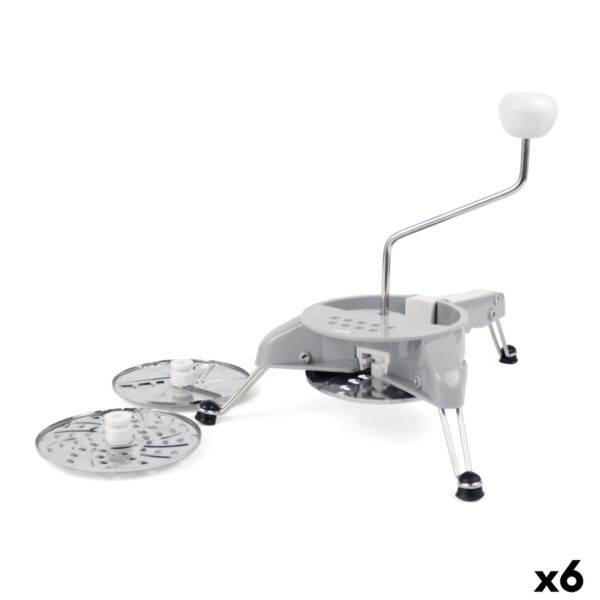 Tritatutto Manuale per Verdure Quttin Grigio Acciaio inossidabile 31 x 25,7 x 23 cm (6 Unità)